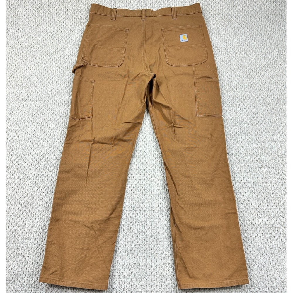 Carhartt Rugged Flex Pant Mens 38x32 Brown Duck Double Front Utility Relaxed Fit - Picture 2 of 13